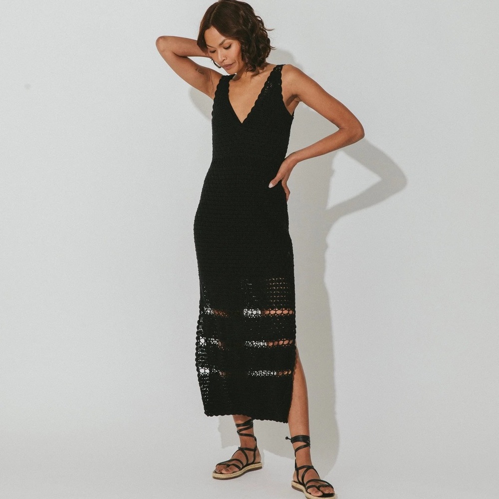 CLEOBELLA DIAH CROCHET MIDI DRESS